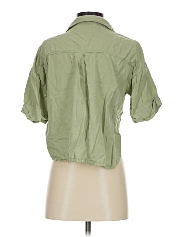 Zara 3/4 Sleeve Button-Down Shirt (view 2)