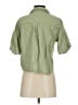 Zara Green 3/4 Sleeve Button-Down Shirt Size XS - photo 2