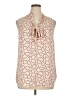Halogen 100% Polyester Polka Dots Pink Sleeveless Blouse Size XL - photo 1