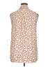 Halogen 100% Polyester Polka Dots Pink Sleeveless Blouse Size XL - photo 2