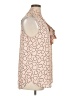 Halogen 100% Polyester Polka Dots Pink Sleeveless Blouse Size XL - photo 4