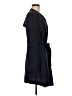 Joan Vass 100% Polyester Blue Trenchcoat Size M - photo 4