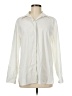Theory Ivory Long Sleeve Button-Down Shirt Size M - photo 1