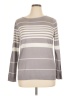 NY Collection 100% Acrylic Stripes Gray Pullover Sweater Size XL - photo 1