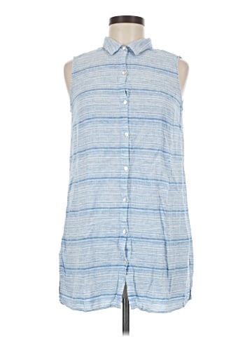 Sigrid Olsen Sleeveless Button-Down Shirt (view 1)