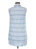 Sigrid Olsen Ombre Stripes Blue Sleeveless Button-Down Shirt Size S - photo 2