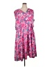 Assorted Brands Print Pink Casual Dress Size 5X(6X) - photo 1