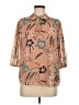 J by Joie 100% Polyester Paisley Brown 3/4 Sleeve Blouse Size M - photo 1