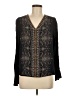 One World Black Long Sleeve Blouse Size M - photo 1
