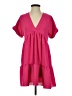 Shein Solid Pink Casual Dress Size 2 - photo 1