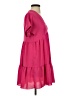 Shein Solid Pink Casual Dress Size 2 - photo 4