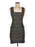 Monteau Stripes Black Casual Dress Size M - photo 1
