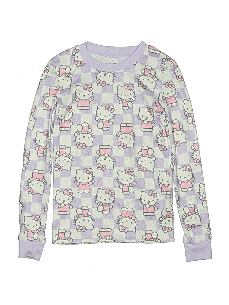 Pre-owned Hello Kitty Kids' Long Sleeve T-shirt In Purple