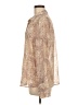 Mystree 100% Polyester Paisley Tan Long Sleeve Blouse Size M - photo 5