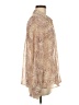 Mystree 100% Polyester Paisley Tan Long Sleeve Blouse Size M - photo 4