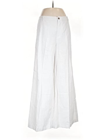 Madewell The Zoe Relaxed Wide Pant in 100% Linen (view 1)