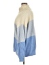 POPSUGAR 100% Acrylic Color Block Blue Turtleneck Sweater Size XL - photo 5