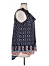 Terra & Sky 100% Polyester Blue Sleeveless Blouse Size 0X - photo 4