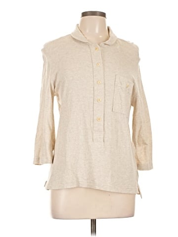 Textile by Elizabeth and James 3/4 Sleeve Button-Down Shirt (view 1)