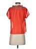 Hazel Orange Short Sleeve Blouse Size S - photo 2