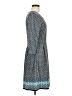 Max Studio Print Blue Casual Dress Size M - photo 4