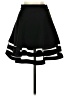 Monteau Solid Black Formal Skirt Size S - photo 2