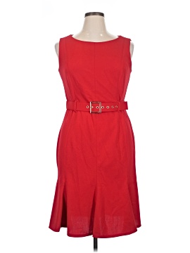strapless open back dress Satin Off-Shoulder Draped Mini Dress in True Red - 2