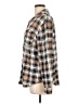 C&C California Plaid Brown Tan Long Sleeve Blouse Size L - photo 5