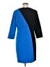 Ann Taylor Color Block Blue Casual Dress Size 8 - photo 2