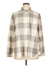 Woolrich Checkered-gingham Gray Ivory Long Sleeve Blouse Size XL - photo 1