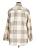 Woolrich Checkered-gingham Gray Ivory Long Sleeve Blouse Size XL - photo 2