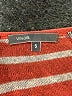 Vince. 100% Linen Stripes Orange Pullover Sweater Size S - photo 7