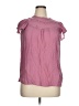 Always Indigo Pink Short Sleeve Blouse Size XL - photo 1