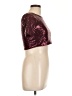 Knitworks 100% Polyester Burgundy Short Sleeve Top Size 12 - photo 4