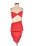 Oh Polly Solid Red Cocktail Dress Size 0 - photo 1