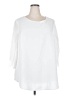Scomchic 100% Polyester White 3/4 Sleeve Blouse Size 2X - photo 1