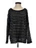 Garnet Hill 100% Linen Stripes Black Pullover Sweater Size S - photo 1
