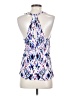 Lavender Brown 100% Rayon Blue Sleeveless Blouse Size S - photo 2
