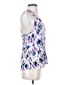 Lavender Brown 100% Rayon Blue Sleeveless Blouse Size S - photo 4