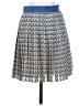 Club Monaco 100% Polyester Chevron-herringbone Blue Casual Skirt Size 00 - photo 1