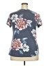 Apt. 9 Floral Gray Short Sleeve T-Shirt Size XXL - photo 2