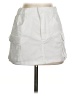 Unbranded Solid White Casual Skirt Size XS - photo 1
