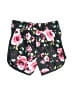 Assorted Brands 100% Polyester Floral Black Athletic Shorts Size 4 - photo 1