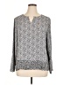 Chico's 100% Polyester Silver Long Sleeve Blouse Size XL (3) - photo 1