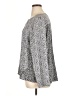 Chico's 100% Polyester Silver Long Sleeve Blouse Size XL (3) - photo 5