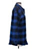 Unbranded 100% Polyester Plaid Blue Long Sleeve Blouse Size S - photo 4