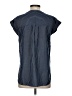 Lyssé 100% Rayon Stripes Blue Short Sleeve Blouse Size XS - photo 2