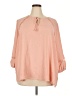 Como Blu 100% Polyester Pink 3/4 Sleeve Blouse Size 3X - photo 1