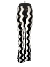 Unbranded Chevron-herringbone Black Leggings Size L - photo 1