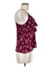 LUQ Burgundy Sleeveless Blouse Size S - photo 4
